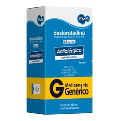 Desloratadina 0,5mg/ml Xpe 100ml Gen.ems