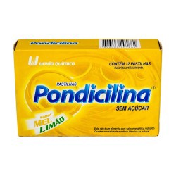 Pondicilina Pastilha Mel _ LimÃo 12un UniÃo QuÍmica