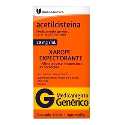 Acetilcisteina 20mg/ml Xpe Ped 120ml Gen.uniÃo Quimica