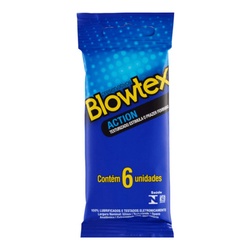 Preservativo Blowtex Action Texturizado 6un