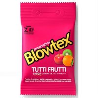 Preservativo Blowtex Lubrificado Tutti Frutti 3un