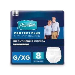 Roupa Íntima Plenitud Protect Plus Unissex G/xg 8un