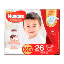 Fralda Huggies Supreme Care Mega Xg 26un