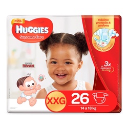 Fralda Huggies Supreme Care Mega Xxg 26un