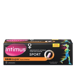 Absorvente Interno Intimus Com Aplicador Super 8un