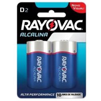 Pilha Rayovac Alcalina D Grande 2un