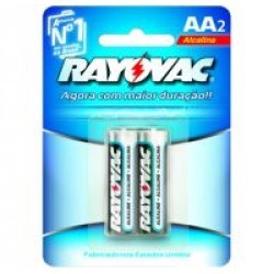 Pilha Rayovac Alcalina Aa 2un