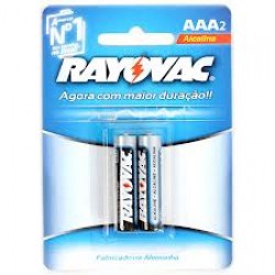 Pilha Rayovac Alcalina Aaa Palito 2un