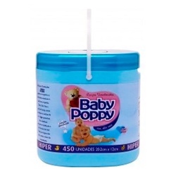 LenÇo Umedecido Baby Poppy Azul 450un