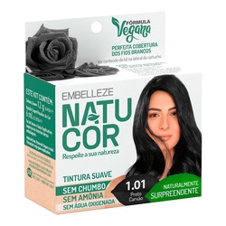 Tintura Natucor 1.01 Preto Intenso 12g