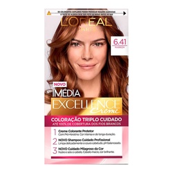 Tintura Loreal Imedia 6.41 Marrom