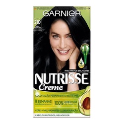 Tintura Garnier Nutrisse 210 Preto Azulado