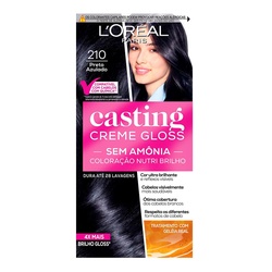 Tintura Loreal Casting Creme Gloss 210 Preto Azulado