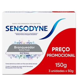 Creme Dental Sensodyne Branqueador Extra Fresh Lv3 Pg2un 50g