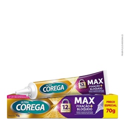 Corega Ultra Creme Lv 68g Pg 50g Sem Sabor