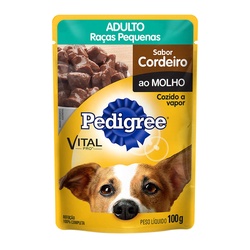 RaÇÃo Pedigree SachÊ Adulto Cordeiro Pequeno 100g