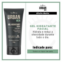 Gel Hidratante Facial Urban Mem 50g
