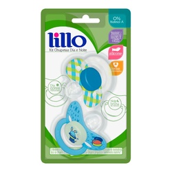 Chupeta Lillo Dia E Noite OrtodÔntica Azul 2un Ref622520