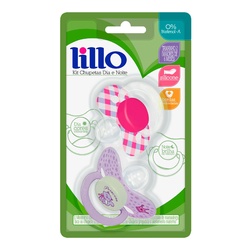 Chupeta Lillo Dia E Noite OrtodÔntica LilÁs 2un Ref622550