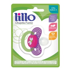 Chupeta Lillo Funny Menina N2 Silicone Ref.637730