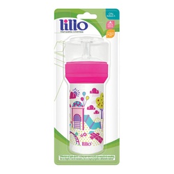 Mamadeira Lillo Divertida Rosa 300ml Ref614431