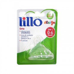 Bico Lillo Design Orto Silicone 0-6 1un Ref.607100