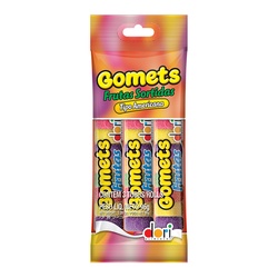 Bala De Goma Gomets Tipo Americana Frutas 96g 3un