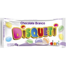 Disqueti De Chocolate Branco Dori 40g