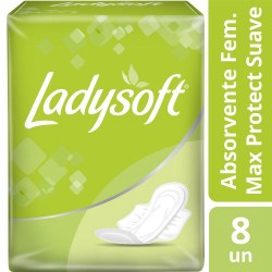 Absorvente Ladysoft Normal Suave 8un Com Abas