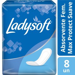 Absorvente Ladysoft Normal Suave 8un Sem Abas