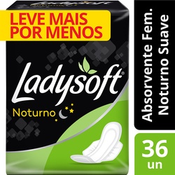 Absorvente Ladysoft Noturno Suave 28un Com Abas