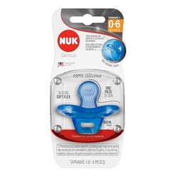 Chupeta Nuk Sensitive Soft Silicone Boy Tamanho 1