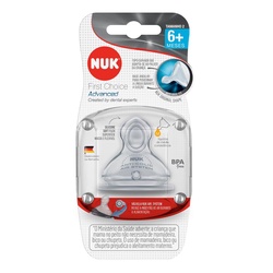 Bico Nuk Advanced Tamanho 2 Silicone MÉdio Consist