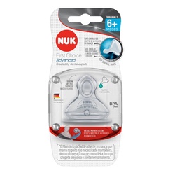 Bico Nuk Advanced Tamanho 2 Silicone LÍquido Engrossado