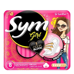 Absorvente Sym Girl Suave Com Abas 8un