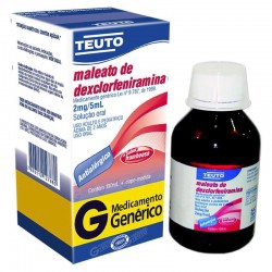 Maleato De Dexclorfeniramina 0,4mg/ml 100ml GenÉrico Teuto