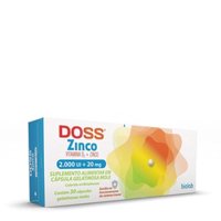 Doss Zinco 2.000ui + 20mg 30cps