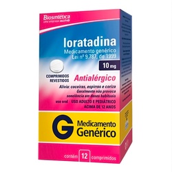 Loratadina 10mg 12cpr Gen.biosintetica