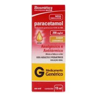 Paracetamol 200mg/ml Gotas 15ml Gen.biosintetica