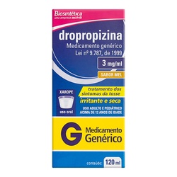 Dropropizina 3mg/ml Xpe Ad 120ml Gen.biosintetica