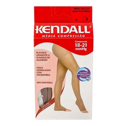 Meia CalÇa Kendall MÉdia CompressÃo Sem Ponteira Mel G 1703