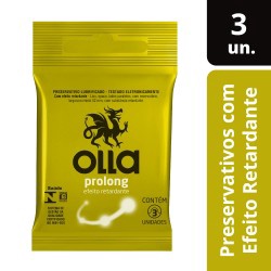 Preservativo Olla Efeito Retardante 3un