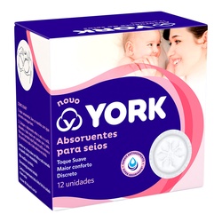 Absorvente Para Seios York 12un