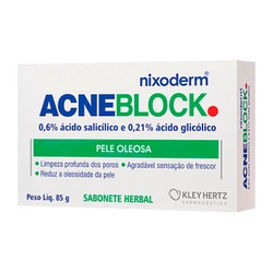 Acneblock Sabonete Herbal Pele Oleosa 85g
