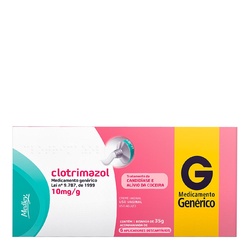 Clotrimazol 10mg Creme Vaginal 35g 6 Aplicadores Gen.medley