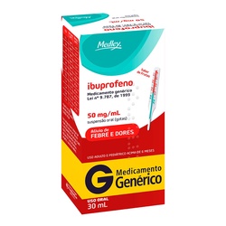 Ibuprofeno 50mg/ml Gotas 30ml Gen.medley