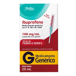 Ibuprofeno 100mg/ml Gotas 20ml Gen.medley