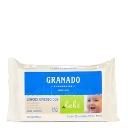 LenÇo Umedecido Granado BebÊ Pele SensÍvel 50un