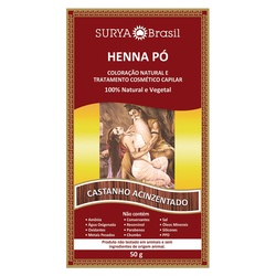 Henna Surya Castanho Acizentado 50g