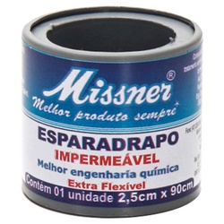 Esparadrapo Missner ImpermeÁvel Branco 2,5cm X 90cm
